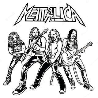 Page A Colorier Des Membres Du Groupe Metallica 28185-25584