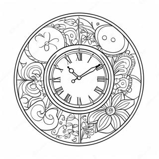 Page A Colorier Dune Horloge 28255-25626