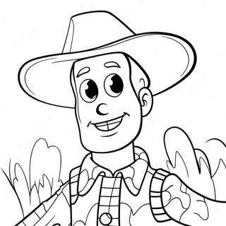 Page A Colorier Woody En Costume Effrayant 28296-25663