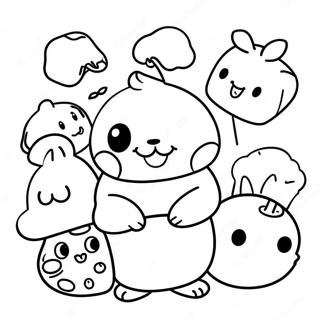 Page A Colorier Pompompurin Avec Des Amis 282-230