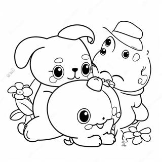 Page A Colorier Pompompurin Avec Des Amis 282-231