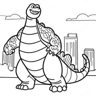 Page A Colorier Godzilla Among Us 28335-25691