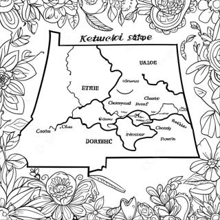 Page A Colorier De La Carte De Letat Du Kentucky 28365-25716