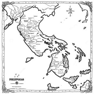 Page A Colorier De La Carte Des Philippines 28385-25730