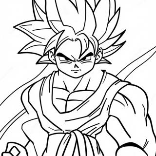 Page A Colorier De Goku Super Saiyan 4 28405-25747