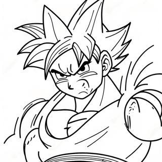 Goku Super Saiyan 4 En Action Page A Colorier 28406-25750