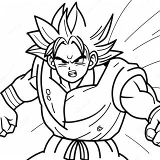 Goku Super Saiyan 4 En Action Page A Colorier 28406-25751