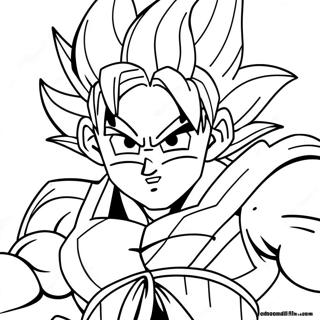 Goku Super Saiyan 4 En Action Page A Colorier 28406-25752