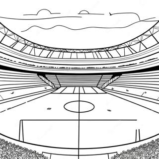 Terrain De Football Pages À Colorier