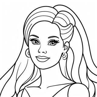 Page A Colorier De Tete De Barbie 28425-25762