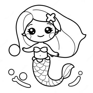 Page A Colorier De Sirene Mignonne 28445-25779