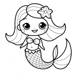 Page A Colorier De Sirene Mignonne 28445-25780