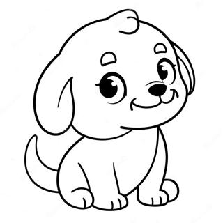 Page A Colorier De Chiot Bsd Mignon 28637-25925