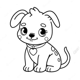 Page A Colorier De Chiot Bsd Mignon 28637-25927