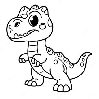 Page A Colorier Bebe T Rex Mignon 2869-2326