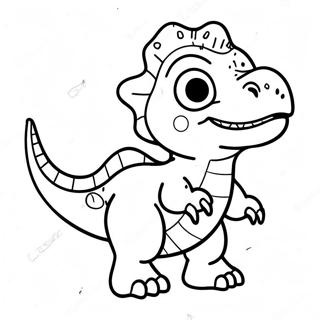 Page A Colorier Bebe T Rex Mignon 2869-2327