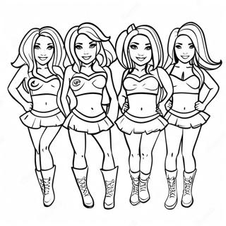 Page A Colorier Des Cheerleaders Des Houston Texans 28717-25991