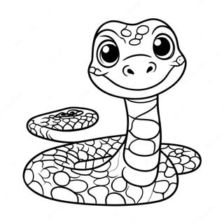 Page A Colorier Un Adorable Bebe Python 28737-26006