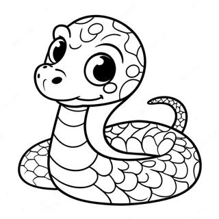 Page A Colorier Un Adorable Bebe Python 28737-26007