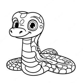 Page A Colorier Un Adorable Bebe Python 28737-26008