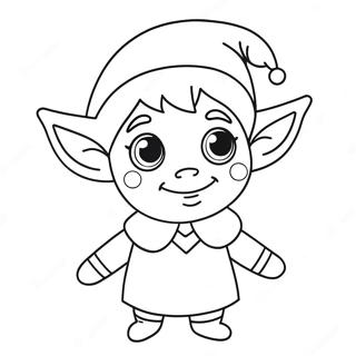 Page A Colorier Un Elfe Mignon 28756-26020