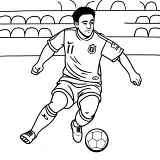 Page A Colorier Xavi Dribblant Le Ballon 28777-26039