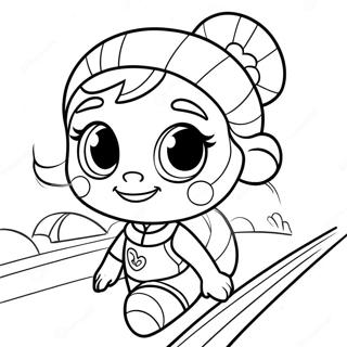 Page A Colorier De Vanellope Von Schweetz En Course 2879-2334