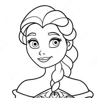 Elsa Halloween Pages À Colorier