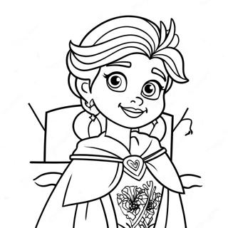 Page A Colorier Delsa En Costume Effrayant 28817-26069