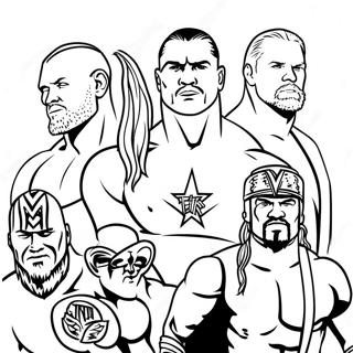 Page A Colorier Des Superstars De La Wwe En Action 28827-26078