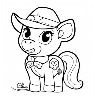 Page A Colorier De Sheriff Callie Avec Son Cheval 28847-26094