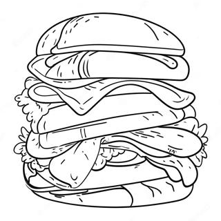 Page A Colorier De Sandwich 28906-26138