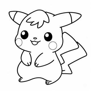 Page A Colorier De Chibi Pikachu Mignon 28937-26165