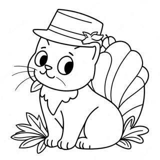 Page A Colorier De Chat Pour Thanksgiving 28956-26180