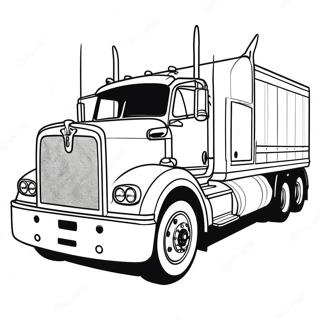 Page A Colorier De Camion Kenworth Classique 28977-26198