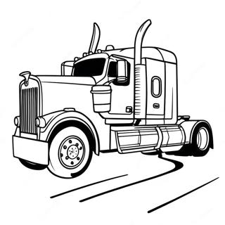 Page A Colorier De Camion Kenworth Classique 28977-26199