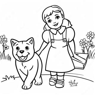 Page A Colorier De Laventure De Dorothy Et Toto 2899-2350