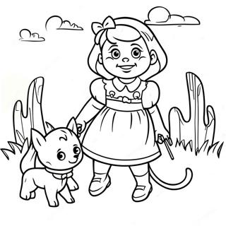 Page A Colorier De Laventure De Dorothy Et Toto 2899-2351