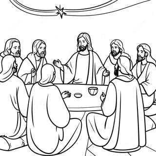 Page A Colorier De Jesus Enseignant Aux Apotres 29007-26224