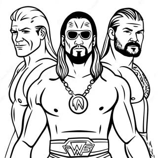 Page A Colorier Des Superstars Wwe En Action 29027-26237