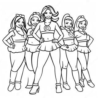 Page A Colorier Des Pom Pom Girls Des Indianapolis Colts 29067-26270