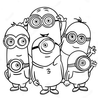 Page A Colorier Des Minions En Action 29077-26278