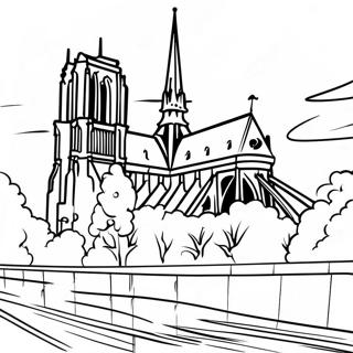 Page A Colorier De La Cathedrale Notre Dame 29137-26325