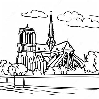 Page A Colorier De La Cathedrale Notre Dame 29137-26327