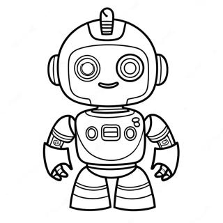 Page A Colorier Dun Robot Ia Mignon 29197-26373