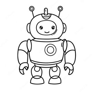 Page A Colorier Dun Robot Ia Mignon 29197-26374