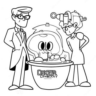 Page A Colorier Du Laboratoire De Dexter 29236-26403