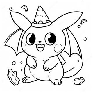 Page A Colorier De Pokemon Dhalloween Mignon 29266-26426