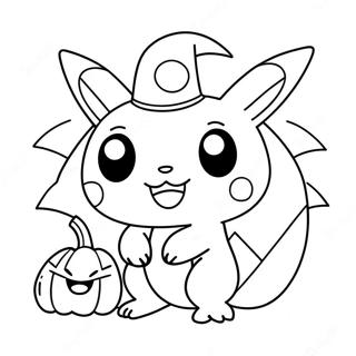 Page A Colorier De Pokemon Dhalloween Mignon 29266-26427