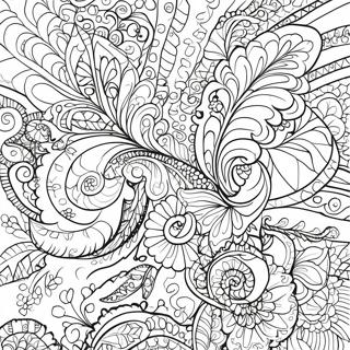 Page A Colorier De Motif Paisley 29327-26466